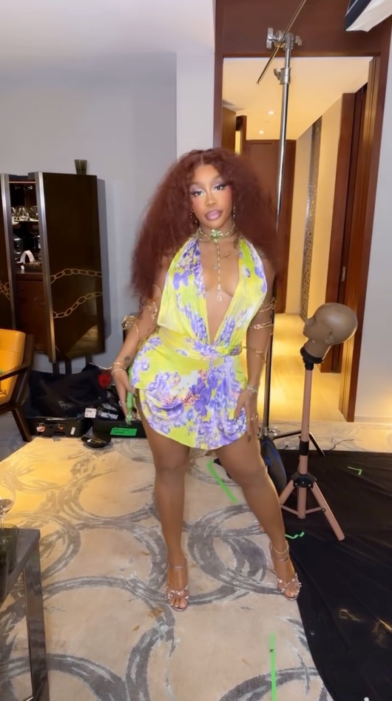 SZA in met gala after party dress