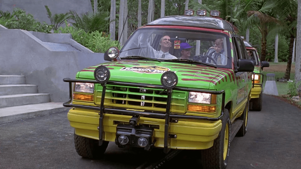 Jurassic Park car from 1991 film