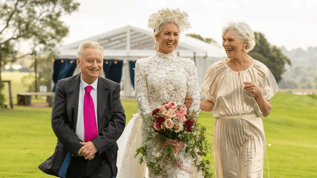 Married At First Sight's Lucinda Light and her parents before her TV wedding